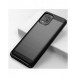 Carbon Case Flexible Cover TPU Case for Motorola Moto G100 / Edge S black