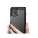 Carbon Case Flexible Cover TPU Case for Motorola Moto G100 / Edge S black