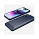 Carbon Case Flexible Cover TPU Case for Motorola Moto G100 / Edge S black