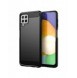 Carbon Case Flexible Cover TPU Case for Samsung Galaxy A22 4G black