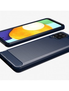 Carbon Case Flexible Cover TPU Case for Samsung Galaxy A22 4G black