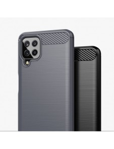 Carbon Case Flexible Cover TPU Case for Samsung Galaxy A22 4G black