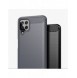 Carbon Case Flexible Cover TPU Case for Samsung Galaxy A22 4G black