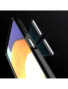 Carbon Case Flexible Cover TPU Case for Samsung Galaxy A22 4G black