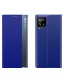 Sleep Case Bookcase Type Case with Smart Window for Samsung Galaxy A22 4G blue