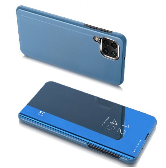 Clear View Case cover for Samsung Galaxy A22 4G blue
