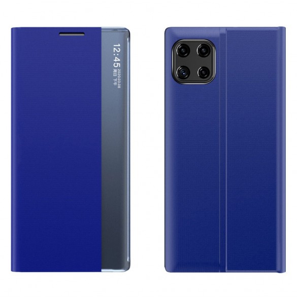 Sleep Case Bookcase Type Case with Smart Window for Samsung Galaxy A22 5G blue