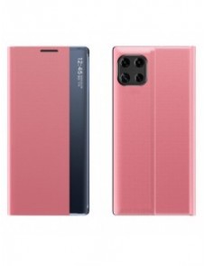 Sleep Case Bookcase Type Case with Smart Window for Samsung Galaxy A22 5G pink