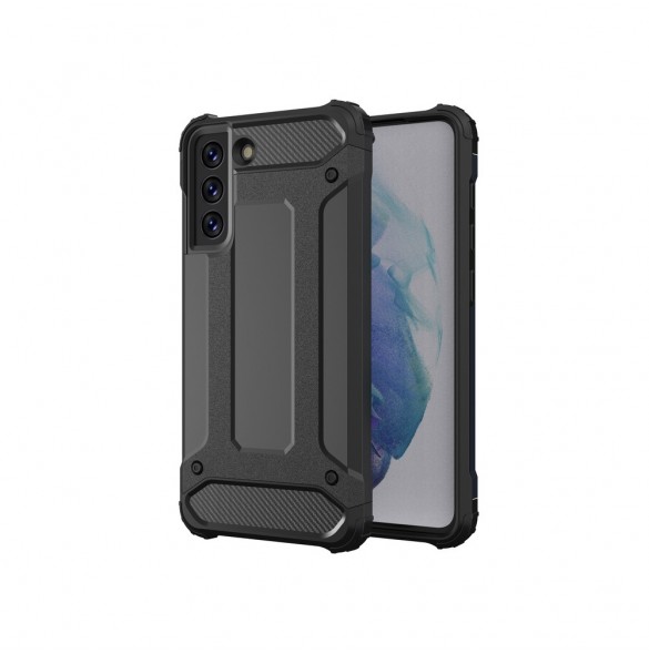 Hybrid Armor Case Tough Rugged Cover for Samsung Galaxy S21 FE black