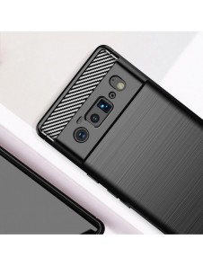 Carbon Case Flexible cover for Google Pixel 6 Pro black