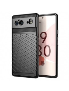Thunder Case Flexible Tough Rugged Cover TPU Case for Google Pixel 6 black