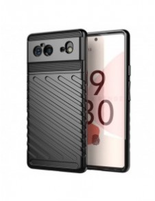 Thunder Case Flexible Tough Rugged Cover TPU Case for Google Pixel 6 black