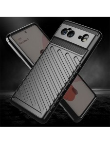 Thunder Case Flexible Tough Rugged Cover TPU Case for Google Pixel 6 black