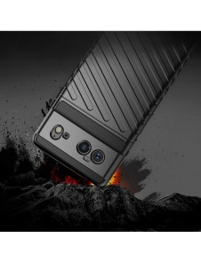 Thunder Case Flexible Tough Rugged Cover TPU Case for Google Pixel 6 black