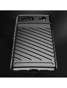 Thunder Case Flexible Tough Rugged Cover TPU Case for Google Pixel 6 black