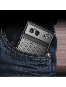 Thunder Case Flexible Tough Rugged Cover TPU Case for Google Pixel 6 black