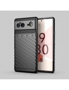 Thunder Case Flexible Tough Rugged Cover TPU Case for Google Pixel 6 black
