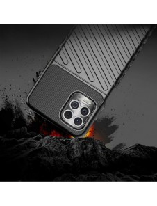 Thunder Case Flexible Tough Rugged Cover TPU Case for Motorola Moto G100 / Edge S black