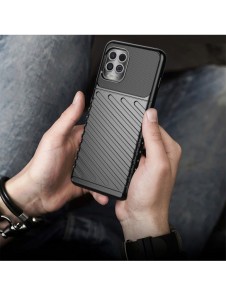 Thunder Case Flexible Tough Rugged Cover TPU Case for Motorola Moto G100 / Edge S black