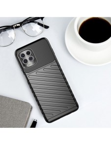 Thunder Case Flexible Tough Rugged Cover TPU Case for Motorola Moto G100 / Edge S black