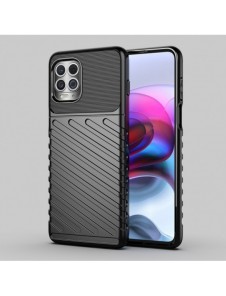Thunder Case Flexible Tough Rugged Cover TPU Case for Motorola Moto G100 / Edge S black