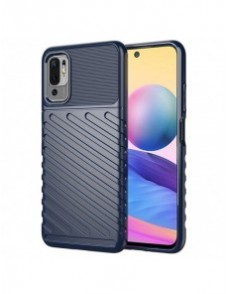Thunder Case Flexible Tough Rugged Cover TPU Case for Xiaomi Redmi Note 10 5G / Poco M3 Pro blue