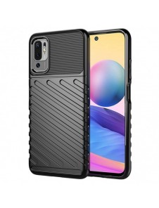 Thunder Case Flexible Tough Rugged Cover TPU Case for Xiaomi Redmi Note 10 5G / Poco M3 Pro black