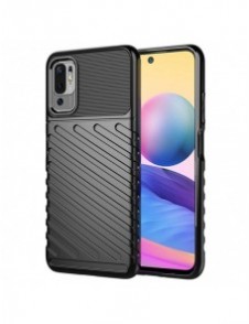 Thunder Case Flexible Tough Rugged Cover TPU Case for Xiaomi Redmi Note 10 5G / Poco M3 Pro black