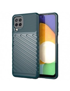 Thunder Case Flexible Tough Rugged Cover TPU Case for Samsung Galaxy A22 4G green