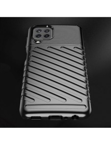 Thunder Case Flexible Tough Rugged Cover TPU Case for Samsung Galaxy A22 4G green