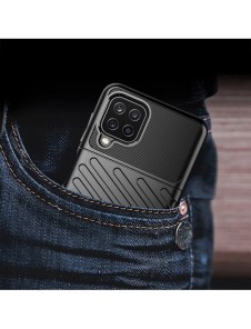 Thunder Case Flexible Tough Rugged Cover TPU Case for Samsung Galaxy A22 4G green