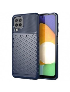 Thunder Case Flexible Tough Rugged Cover TPU Case for Samsung Galaxy A22 4G blue