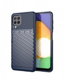 Thunder Case Flexible Tough Rugged Cover TPU Case for Samsung Galaxy A22 4G blue