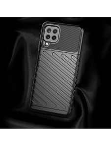 Thunder Case Flexible Tough Rugged Cover TPU Case for Samsung Galaxy A22 4G blue