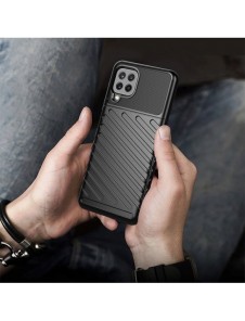 Thunder Case Flexible Tough Rugged Cover TPU Case for Samsung Galaxy A22 4G blue