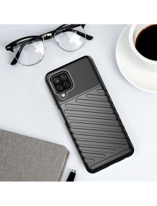 Thunder Case Flexible Tough Rugged Cover TPU Case for Samsung Galaxy A22 4G blue