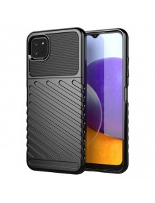 Thunder Case Flexible Tough Rugged Cover TPU Case for Samsung Galaxy A22 5G black