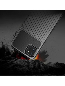 Thunder Case Flexible Tough Rugged Cover TPU Case for Samsung Galaxy A22 5G black