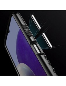 Thunder Case Flexible Tough Rugged Cover TPU Case for Samsung Galaxy A22 5G black