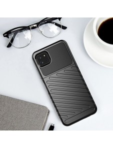 Thunder Case Flexible Tough Rugged Cover TPU Case for Samsung Galaxy A22 5G black