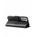 Magnet Case elegant bookcase type case with kickstand for Samsung Galaxy S21 FE black