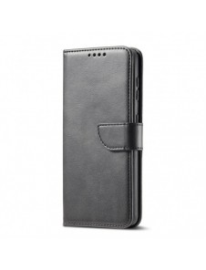 Magnet Case elegant bookcase type case with kickstand for Samsung Galaxy S21 FE black