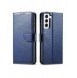Magnet Case elegant bookcase type case with kickstand for Samsung Galaxy S21 FE blue