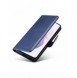 Magnet Case elegant bookcase type case with kickstand for Samsung Galaxy S21 FE blue