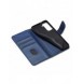 Magnet Case elegant bookcase type case with kickstand for Samsung Galaxy S21 FE blue