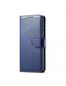 Magnet Case elegant bookcase type case with kickstand for Samsung Galaxy S21 FE blue