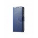 Magnet Case elegant bookcase type case with kickstand for Samsung Galaxy S21 FE blue