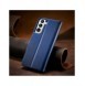 Magnet Case elegant bookcase type case with kickstand for Samsung Galaxy S21 FE blue