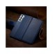 Magnet Case elegant bookcase type case with kickstand for Samsung Galaxy S21 FE blue
