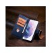 Magnet Case elegant bookcase type case with kickstand for Samsung Galaxy S21 FE blue